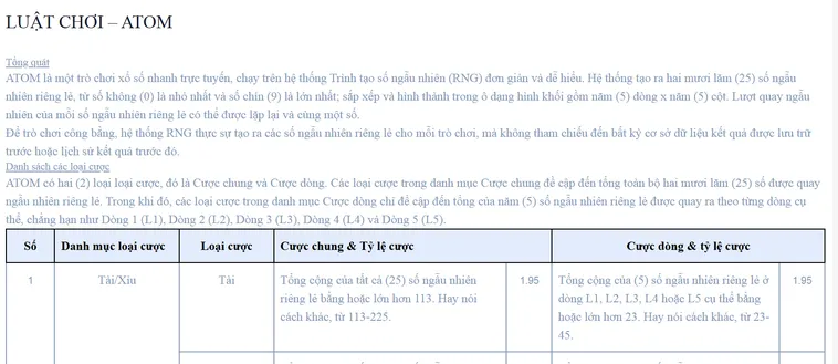 Hướng Dẫn Tham Gia Trò Chơi Quay Số Atom Tại Bin88 Thắng Lớn Mỗi Ngày