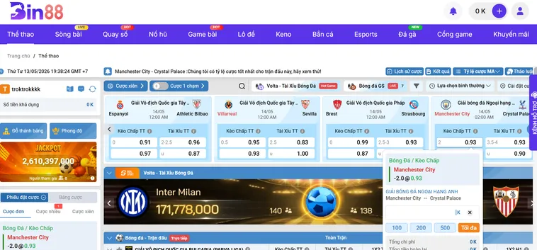 Đa Dạng Kèo Cược Thể Thao K-Sports Tại Bin88 Với Cơ Hội Nhận Thưởng Cực Lớn