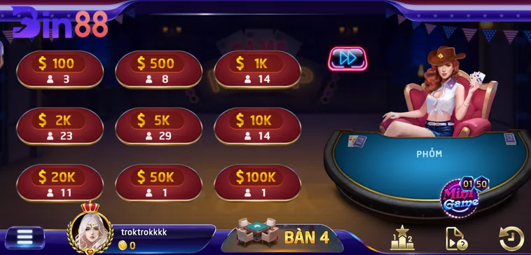 Trải Nghiệm Đỉnh Cao Game Phỏm Tại Bin88 Với Cơ Hội Thắng Cược Khủng