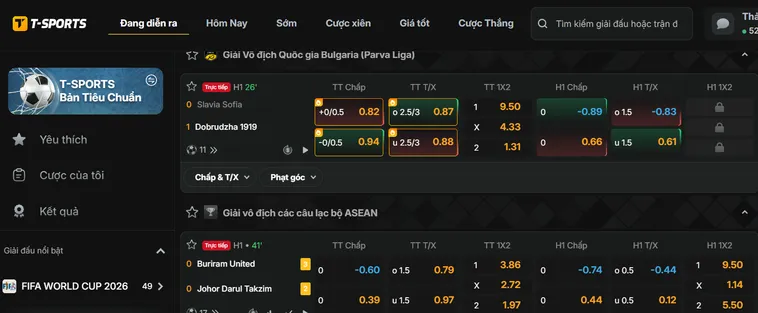 Chinh Phục T-Sports Tại Bin88 Với Cơ Hội Nhận Thưởng Lớn Hàng Ngày