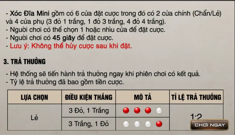 Khám Phá Siêu Phẩm Game Nhanh Xóc Đĩa Mini Tại Bin88 Cơ Hội Đổi Đời
